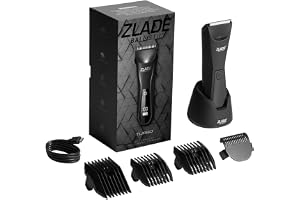 Zlade Ballistic Turbo 3.0 Full Body Trimmer for Men, Beard, Balls, Pubic Hair & Private Parts | IPX7 Waterproof | 7000 RPM 2-Speed Motor | Wireless + USB-C Charging | 90 Min Runtime
