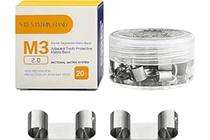 Windplusya Dental Benachbarte Zahnschutzmatrix, autoklavierbar, profilierte Matrizen, Leitblech, Matrix, Zahnmedizin-Werkzeuge, Materialien.L