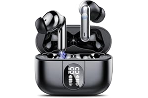 Csasan Wireless Earbuds, Bluetooth 5.3 Earbuds with ENC Noise Cancelling Mic, 40H Wireless Earphones with HiFi Stereo Deep Bass, IP7 Waterproof Gym Bluetooth Headphones In Ear, Touch Control