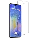 TUCNIPUS Panzerglas Schutzfolie für Huawei Mate 20,[2 Stück] Panzerglasfolie-3D Touch Kompatibel, 9H Härte, Anti-Öl, Kratzer,Blasen und Fingerabdruck Displayschutzfolie für Huawei Mate 20