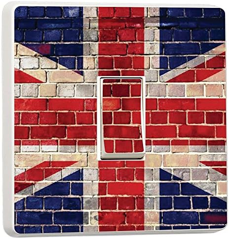 Union Jack Graffiti Brick Light Switch Sticker Cover (15194918) Great Britian