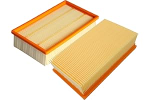 BLUTENET Filter Zubehör Kompatibel mit Bosch Nass-/Trockensauger GAS 35 L AFC/GAS 35 L SFC+ / GAS 35 M AFC/GAS 55 M AFC Professional Staubsauger Ersatzfilter Ersatzteile (2 Stück)