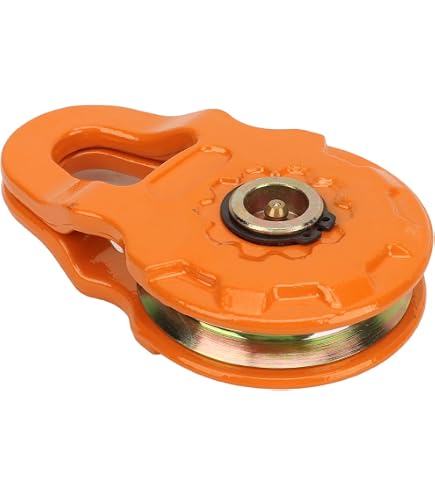 Snatch Block Abschlepprolle 4 Tonnen – Windenrolle Aus Stahl/Nylon, Für LKW, Traktor, ATV & UTV, Rot