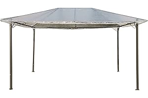 QUICK STAR Telo protettivo per gazebo, 3 x 4 m, impermeabile, trasparente