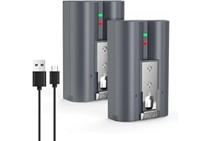 YONHUIZI V4 6200mAh Ersatz Akku für Video-Türklingel 2/3/4, Video-Türklingel 3 Plus, Stick Up Cam-Akku (2 und 3 Generation) und Spotlight-Kamera Wiederaufladbare Akku- 2 Stück