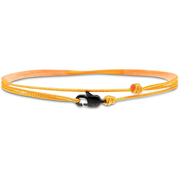 TRIPLE K&S Dunne armband voor heren en dames, handgemaakte wikkelarmband met karabijnhaak, koord waterdicht en verstelbaar, maritieme surfersieraden