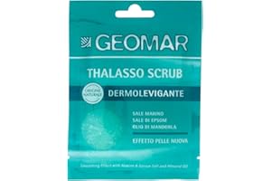 GEOMAR | Thalasso Gommage Dermopurifiant, Effet Peau Neuve, Avec Sel Marin, Sel d’Epsom et Huile d’Amande, Made in Italy, 85 g