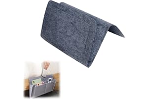 AOMiGT Organizador de Cama de Fieltro, Bolsa Gruesa para Almacenamiento y Colgar (Gris)