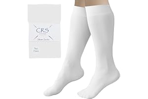 CRS Cross Eiskunstlaufsocken (2 Paar) Kniehohe Strumpfhosen für Schlittschuhe, Fußlaufsocken Tanzstrumpfhose