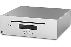 Pro-Ject CD Box DS3 - Lector de CD, DAC PCM1796, Salida analógica, Digital coaxial y óptica. Mando a Distancia. Color Plata.