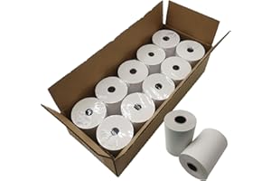 BIGGER Rotoli termici 80 mm x 80 mm x 12 mm per terminale POS, stampante EPOS, sistema di cassa, senza BPA, 20 pezzi