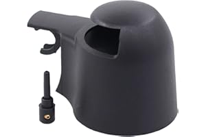 DOO ENGY Kappe Wischarm Abdeckkappe Heckwischer Düse Spritzdüse Scheibenwischer Wischerdüse Waschwasserdüse hinten für Golf 5 Transporter T5 Pa-ssat Tour-an Polo Ti-guan Caddy Scirocco Fabia 2 Roomster Yeti