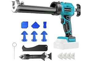 Trådlös Förtätningspistol för Makita 18V Batteri (Inget Batteri), Elektrisk Silikontätningspistol med 4 Justerbara Hastigheter, LED-Ljus, Droppfri Lim 300ml Förtätningspistol för Fyllning, Tätning