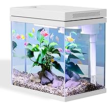 Acquario Hygger 19 Litri Completo - Con Luce LED 3.2W, Filtro Nascosto E Pompa 5W - Foto 11