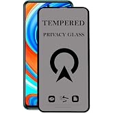KZY İletişim Xiaomi Redmi Note 9 Pro Tam Kaplayan Privacy Hayalet Temperli Ekran Koruycu Cam