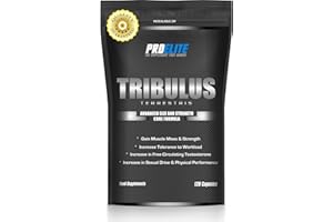 GRIZWALD PRO-ELITE Tribulus Terrestris Strong 120 Capsules | 95% Saponins with High Potency Testosterone Booster Estrogen Blocker | Muscle Growth, Mass, Strength & Stamina Supplements for Men