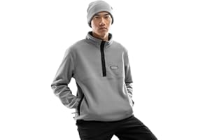 SIROKO Polar grueso con botones esquí y nieve Koli Gris