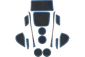 SXCY pour Toyota Yaris Cross 2021 2022 2023 2024 Tapis Antidérapants Yaris Cross Hybrid Tapis en Caoutchouc pour Console Centrale Porte-Gobelet Porte Tasse Tapis Yaris Cross Accessoires (Bleu)