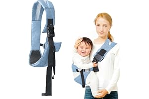 TENGWA Réglable Porte Bebe Capacité de Charge 25 KG Baby Carrier Bleu Echarpe de Portage Bebe Respirant Ergonomique Convient aux Nouveau-Nés de 3 à 36 Mois