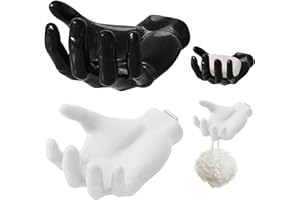 Aomantic Sarl Handförmiger Ballhalter, 2 pcs Handförmiges Halterregal Für Basketball, Ballhalter Wandhalterung, Handbasketballhalter, Ballhalter Handform, Für Basketball, Fußball, Schlüssel, Seife