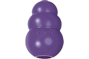 KONG Senior - Jouet pour Chien avec Caoutchouc Naturel Doux - Remplissable avec Friandises - Chiens Âgés - pour Chiens Moyens