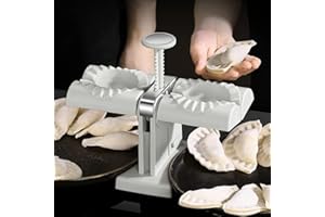 Eteslot Machine À Raviolis en Acier Inoxydable, Moule À Raviolis Automatique À Double Tête pour La Maison - Outils De Cuisine pour Raviolis