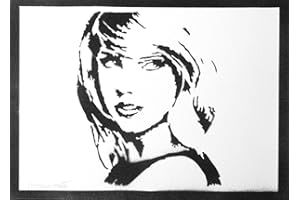 moreno-mata Authentique Graffiti Fait a la Main Tay. Swi. Musique Poster Affiche Handmade Decoration Murale Salon Chambre Cadeau Homme et Femme