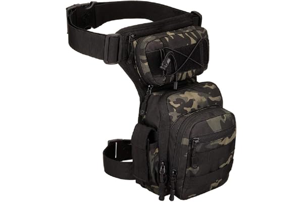YFNT Tactical Thigh Pouch Molle Drop Leg Bag Military Waist Pack Waterproof for Cycling Hiking