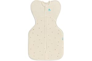 Love To Dream™ Swaddle UP™, Small 3.5-6 kg - Twigs Oatmeal, Snug Fit, Supports Healthy Sleep Routine, 1.5 Tog For Mild Temps (18-22°C), Machine Washable Cotton Fleece, 2 Zips for Easy Nappy Change