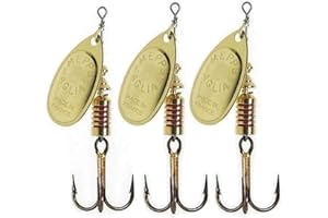 Cuiller Tournante A Palette Ovale - Mepps Aglia X 3 N°3-6,5G - Or