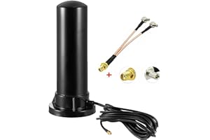 EIFAGUR 8dBi Strengthen Magnet Base SMA Stecker / Dual TS9 Cellular Antenne für Netgear Nighthawk M1 MR1100 Verizon Jetpack 8800L Mobile Hotpots Router MiFi AT&T T-Mobile Sprint Mobile Hotspot 4G LTE Router