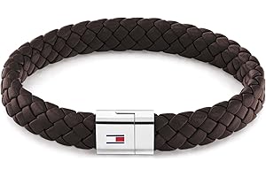 Tommy Hilfiger Jewelry Armband für Herren aus Leder - Erhältlich aus Schwarz oder Braun oder Blau