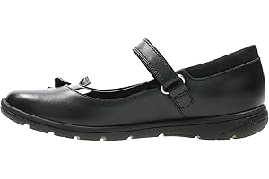 CLARKS SCHOOL Clarks Venture Star Girls Infant Leather Mary Jane School Shoes