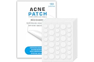 Rpanle Akne Pickel Patches (180 Patches), Pickel Patch Hydrocolloid, Akne Pimple Patch Anti Akne Patches Pflaster, Größen: 60 x 12mm Ø und 120 x 10mm Ø