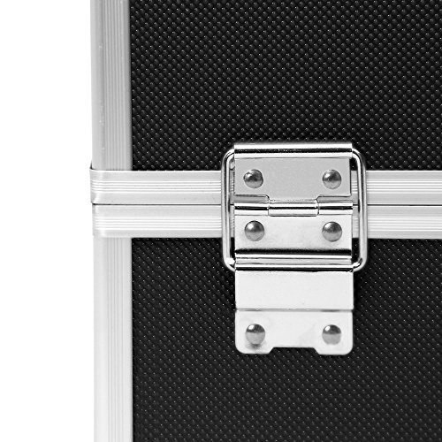 Songmics Kosmetikkoffer Reisegepäck aluminium portabel schwarz JBC227B - 7