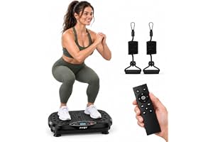 Fitby Vibrationsplatta fitness 200 W, 120 nivåer, fjärrkontroll