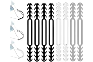 LECHENGJIA 8 pièces Attache Porte Masques, Antidérapant Extensions de Sangle de Masque derrière la tête, Réglable Crochet Support Masque Protege Oreille pour Enfant Adult