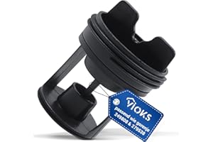VIOKS Flusensieb Flusensiebeinsatz Ersatz für Gorenje 279538 249808 Siebeinsatz - Waschmaschinen Sieb Filter für Ablaufpumpe - 59 mm Ø Flusensieb Waschmaschine Fusselsieb Waschmaschine