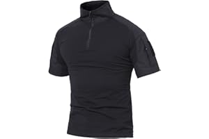 MAGCOMSEN Chemise Tactique Homme Militaire Chemise de Combat Printemps à Manches Longues T-Shirt Respirant avec Deux Poches Vêtement en Plein Air Camouflage