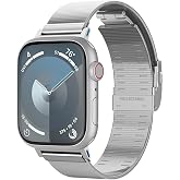 Spigen Apple Watch 49/46mm Ultra 4/3/2/1 / Seri 12/11/10 ile Uyumlu Kordon Kayış Band Sleek Link Silver - AMP07224
