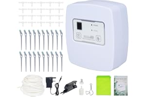 Mulcort Automatic Watering System,Drip Irrigation Kit for Indoor Plants,1-4 Adjustable Water Pressure/Intelligent Timing/Built-in Water Pump/Remote Control/Protection Switch Function