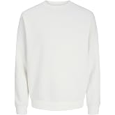 JACK &amp; JONES Basic Round Neck Sweatshirt - Solid Long Sleeve Pullover JJEBRADLEY.