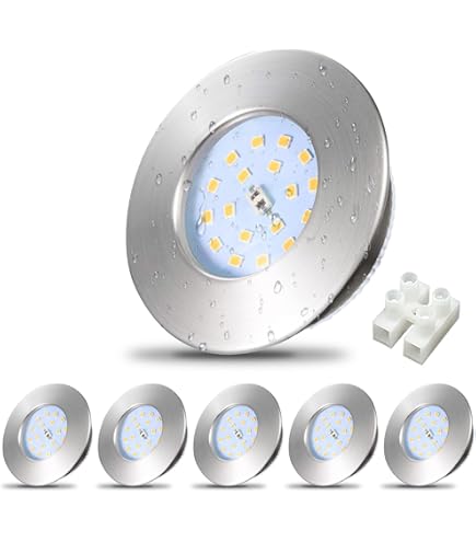 Zoete Led 12-pack Inbouwspots Badkamer, van Aluminium, incl. GU10