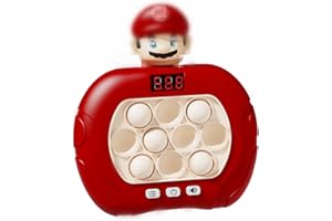 WORDS AND DEEDS Pop it electrónico Quick Push Burbujas Juego Consola Nuevo Modelo Pop it electrónico con Pantalla Juguetes sensoriales y mágicos (WST-Mario)