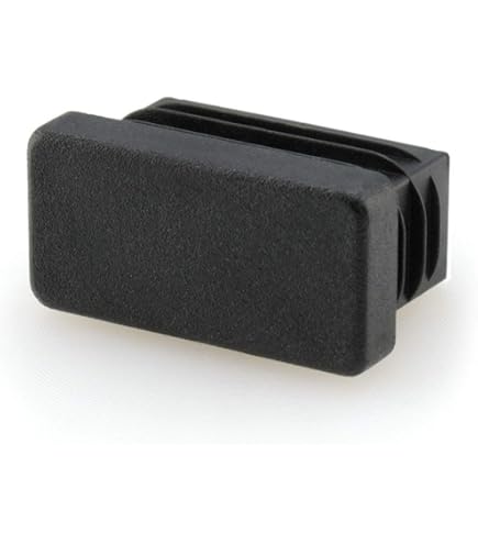 Bouchon Plastique Carr 40x40mm Embout Tube Noir Pour Pieds De Meuble Trampoline 16PCS Label - Bricolage