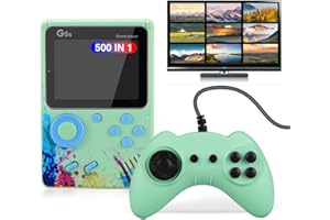 VEOYYA Retro Handheld Game Console, 3.0 Inch Screen, Mini Games Console 500+ Classic FC Games, Support for Connecting TV & 2 Players, Ideal Christmas or Birthday Gift