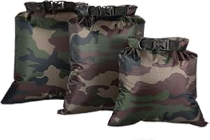 LIXADA Docooler Confezione da 3 sacchetti impermeabili (3L + 5L + 8L) Sacchi asciutti ultraleggeri per campeggio