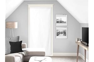 Soleil d'ocre Tenda Finestra, Poliestere, Bianco, 90 x 200 cm