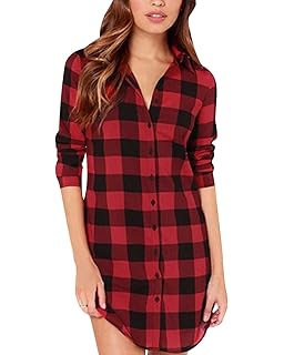 red tartan shirt dress uk