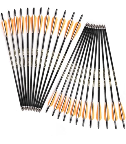 12 Frecce Per Balestra In Carbonio - 16 O 17 Pollici, Con Punte Da 100/125 Grani, Per Tiro E Caccia - Foto 2